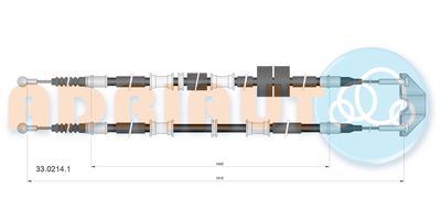 Cable Pull, parking brake ADRIAUTO 33.0214.1