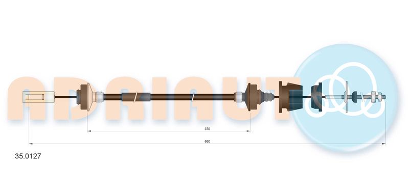 ADRIAUTO 35.0127 Cable Pull, clutch control