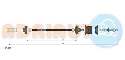 Cable Pull, clutch control ADRIAUTO 35.0127