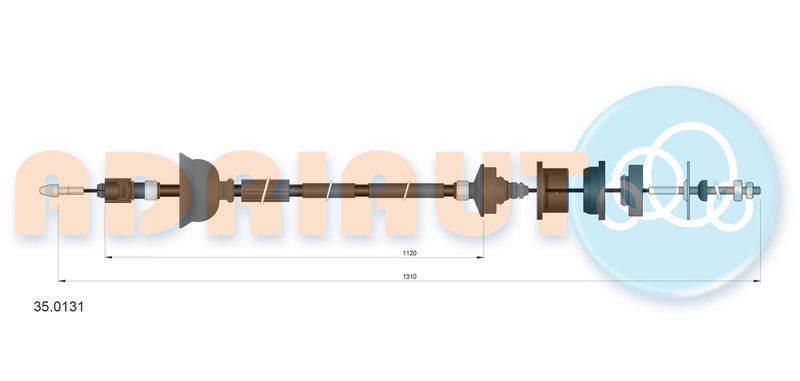 ADRIAUTO 35.0131 Cable Pull, clutch control