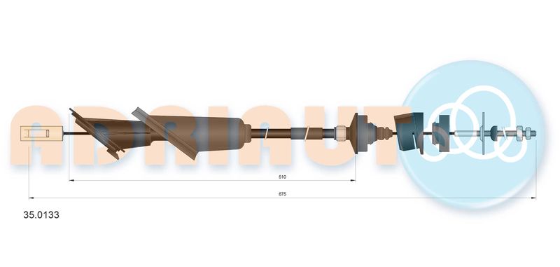 ADRIAUTO 35.0133 Cable Pull, clutch control