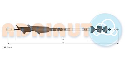 Cable Pull, clutch control ADRIAUTO 35.0141