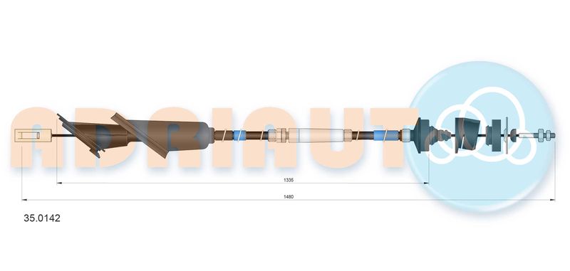 ADRIAUTO 35.0142 Cable Pull, clutch control