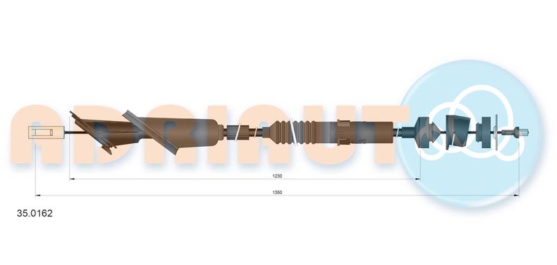 ADRIAUTO 35.0162 Cable Pull, clutch control