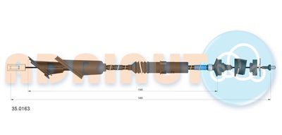 Cable Pull, clutch control ADRIAUTO 35.0163