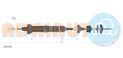 Cable Pull, clutch control ADRIAUTO 35.0164