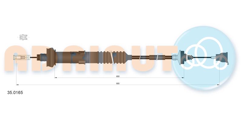 ADRIAUTO 35.0165 Cable Pull, clutch control