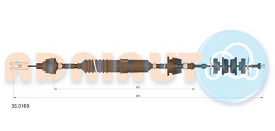 Cable Pull, clutch control ADRIAUTO 35.0169