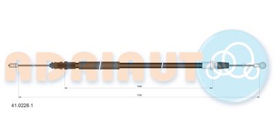 Cable Pull, parking brake ADRIAUTO 41.0226.1