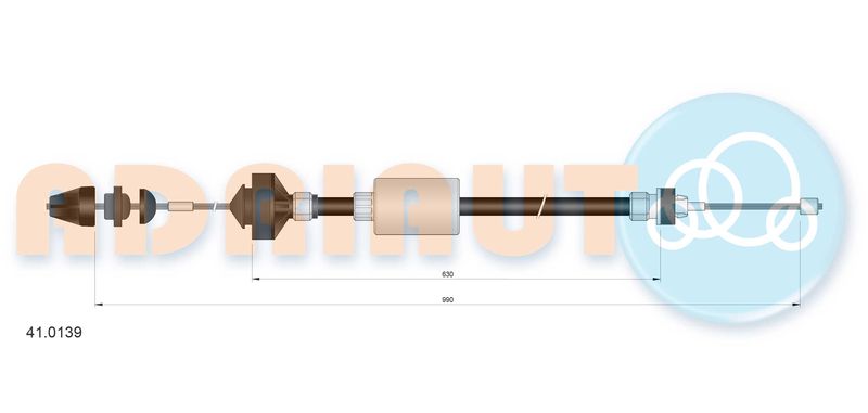 ADRIAUTO 41.0139 Cable Pull, clutch control