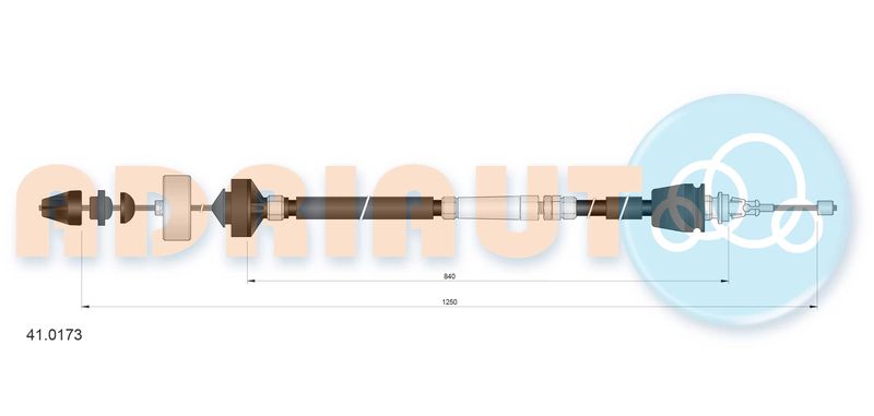 ADRIAUTO 41.0173 Cable Pull, clutch control