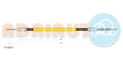 Cable Pull, parking brake ADRIAUTO 41.0205.1