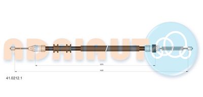 Cable Pull, parking brake ADRIAUTO 41.0212.1