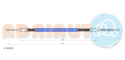 Cable Pull, parking brake ADRIAUTO 41.0215.1