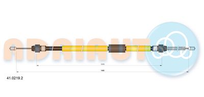 Cable Pull, parking brake ADRIAUTO 41.0219.2