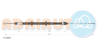 Cable Pull, parking brake ADRIAUTO 41.0239.2