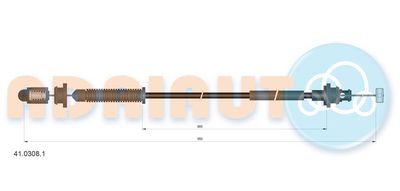 Accelerator Cable ADRIAUTO 41.0308.1