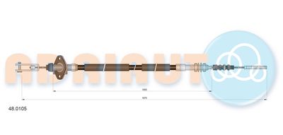 Cable Pull, clutch control ADRIAUTO 48.0105