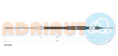 Cable Pull, parking brake ADRIAUTO 55.0242