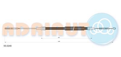 Cable Pull, parking brake ADRIAUTO 55.0248