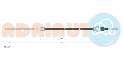 Cable Pull, parking brake ADRIAUTO 55.0261