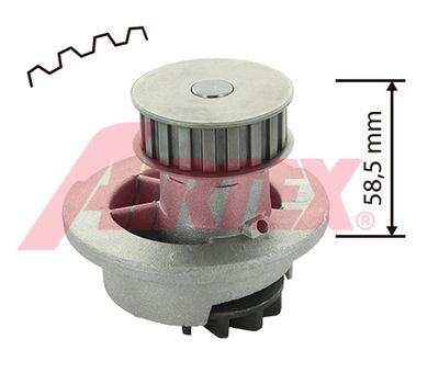 Water Pump, engine cooling AIRTEX 1163
