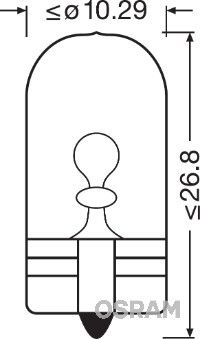 Bulb, direction indicator ams-OSRAM 2845