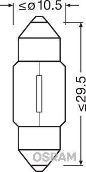 Bulb, interior light ams-OSRAM 6438