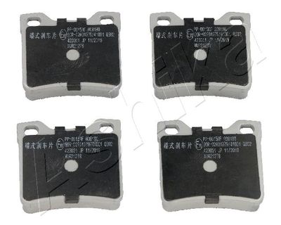 Brake Pad Set, disc brake ASHIKA 51-00-0615