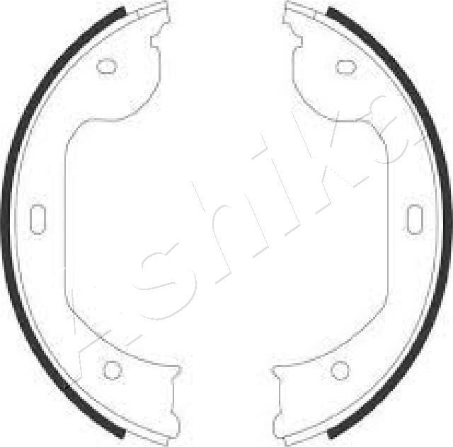 ASHIKA 55-00-0104 Brake Shoe Set, parking brake