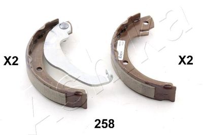 Brake Shoe Set, parking brake ASHIKA 55-02-258