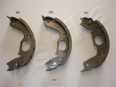 Brake Shoe Set, parking brake ASHIKA 55-05-503