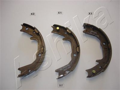 Brake Shoe Set, parking brake ASHIKA 55-05-507