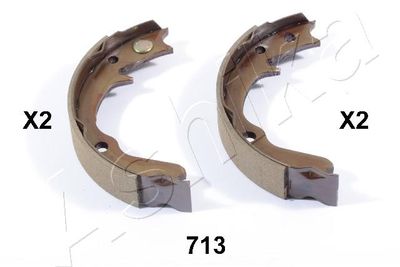 Brake Shoe Set, parking brake ASHIKA 55-07-713