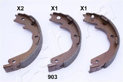 Brake Shoe Set, parking brake ASHIKA 55-09-903