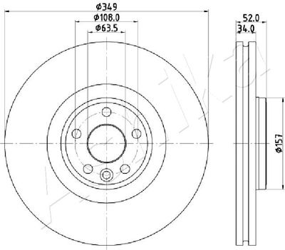 Brake Disc ASHIKA 60-0L-L17