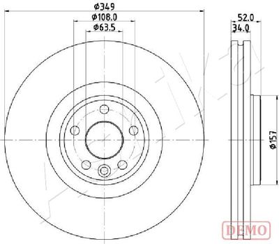 Brake Disc ASHIKA 60-0L-L17C