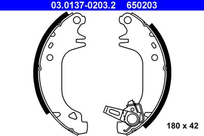 Brake Shoe Set ATE 03.0137-0203.2