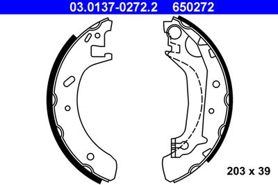 Brake Shoe Set ATE 03.0137-0272.2