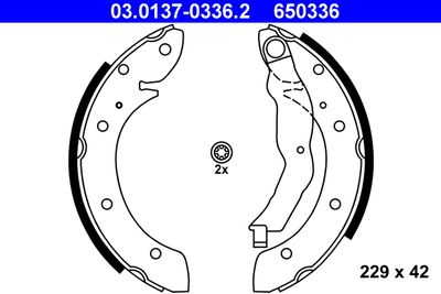 Brake Shoe Set ATE 03.0137-0336.2