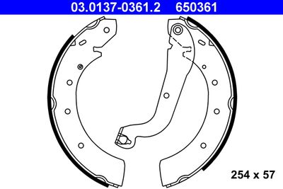 Brake Shoe Set ATE 03.0137-0361.2