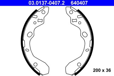 Brake Shoe Set ATE 03.0137-0407.2