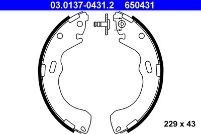 Brake Shoe Set ATE 03.0137-0431.2