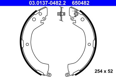 Brake Shoe Set ATE 03.0137-0482.2