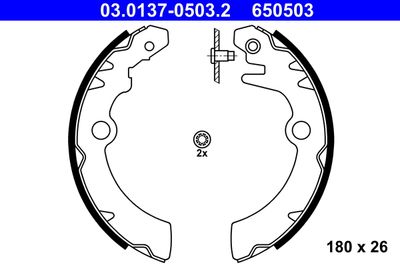 Brake Shoe Set ATE 03.0137-0503.2