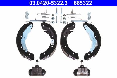 Brake Shoe Set ATE 03.0420-5322.3