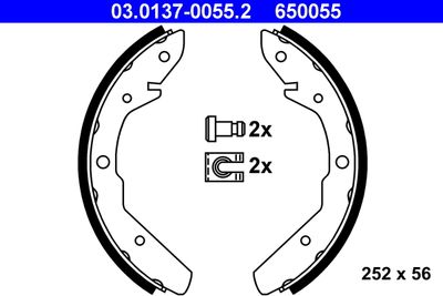 Brake Shoe Set ATE 03.0137-0055.2