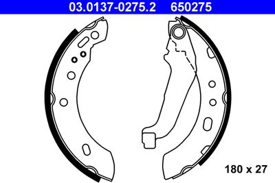 Brake Shoe Set ATE 03.0137-0275.2