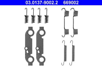 Accessory Kit, parking brake shoes ATE 03.0137-9002.2