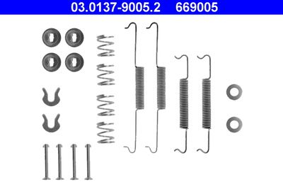 Accessory Kit, brake shoes ATE 03.0137-9005.2